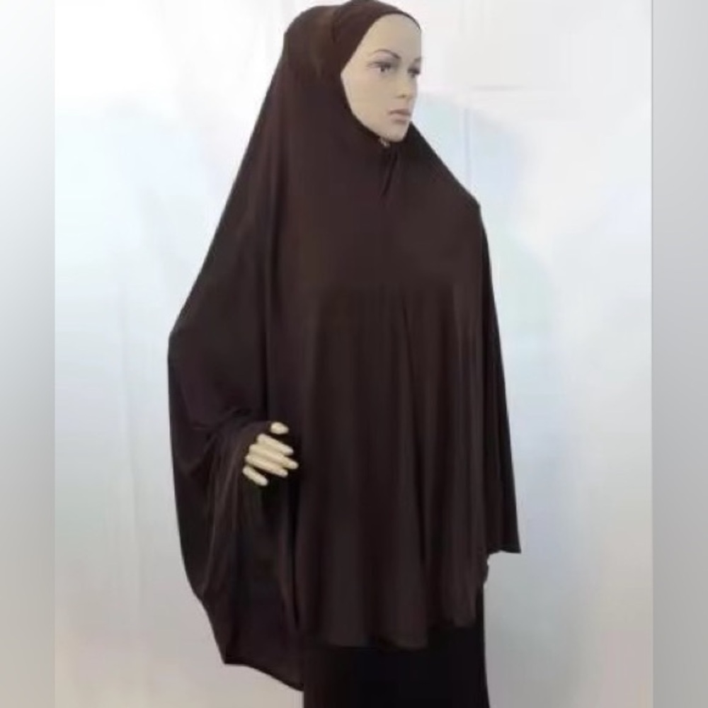 Islamic prayer hijab Long khimar Muslim prayer dress khimar abaya with sleeves
